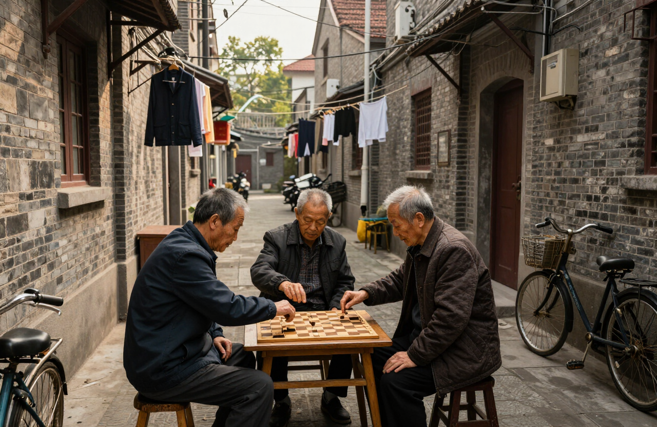 Everyday life in a local Shanghai neighbourhood